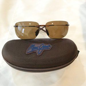 Maui Jim Nakalele Rimless Brown Sunglasses Polariz